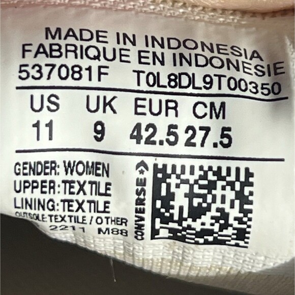 Converse All Star Chuck Taylor Shoreline Slip-on Elastic Back Sneaker Size 11 - Picture 16 of 16